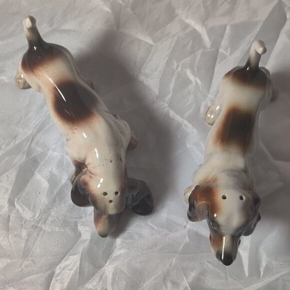Hound Dog Salt & Pepper Set by Lefton. Vintage Victoria Co. Japan - Picture 3 of 7